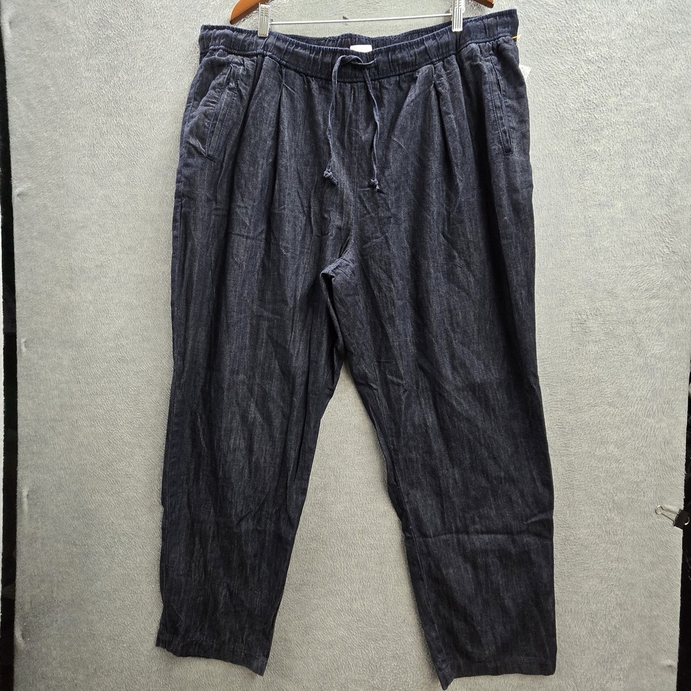 Old Navy Women Pants XXL TALL Dark Blue HR BILLIE Straight
